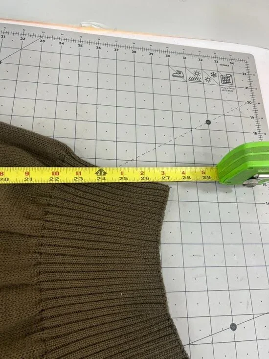 Vintage Military Wool Pullover Sweater Men's Large US Military SEBO Knitwear - Picture 8 of 10